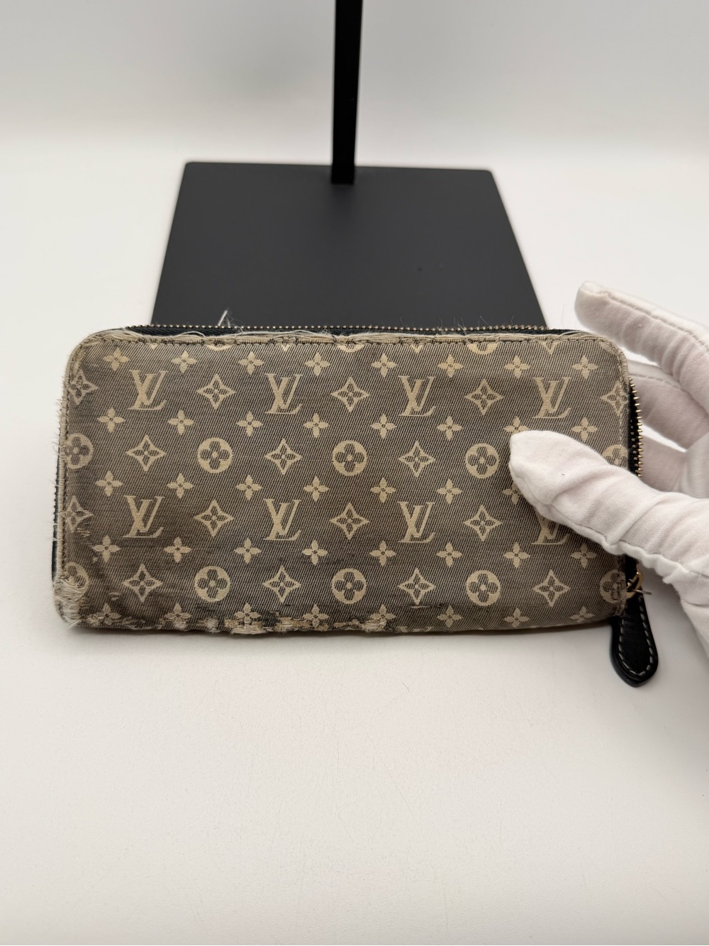 Louis Vuitton Denim Zip Around Wallet